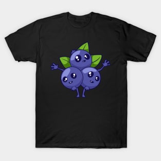 Kawaii cartoon blueberry T-Shirt